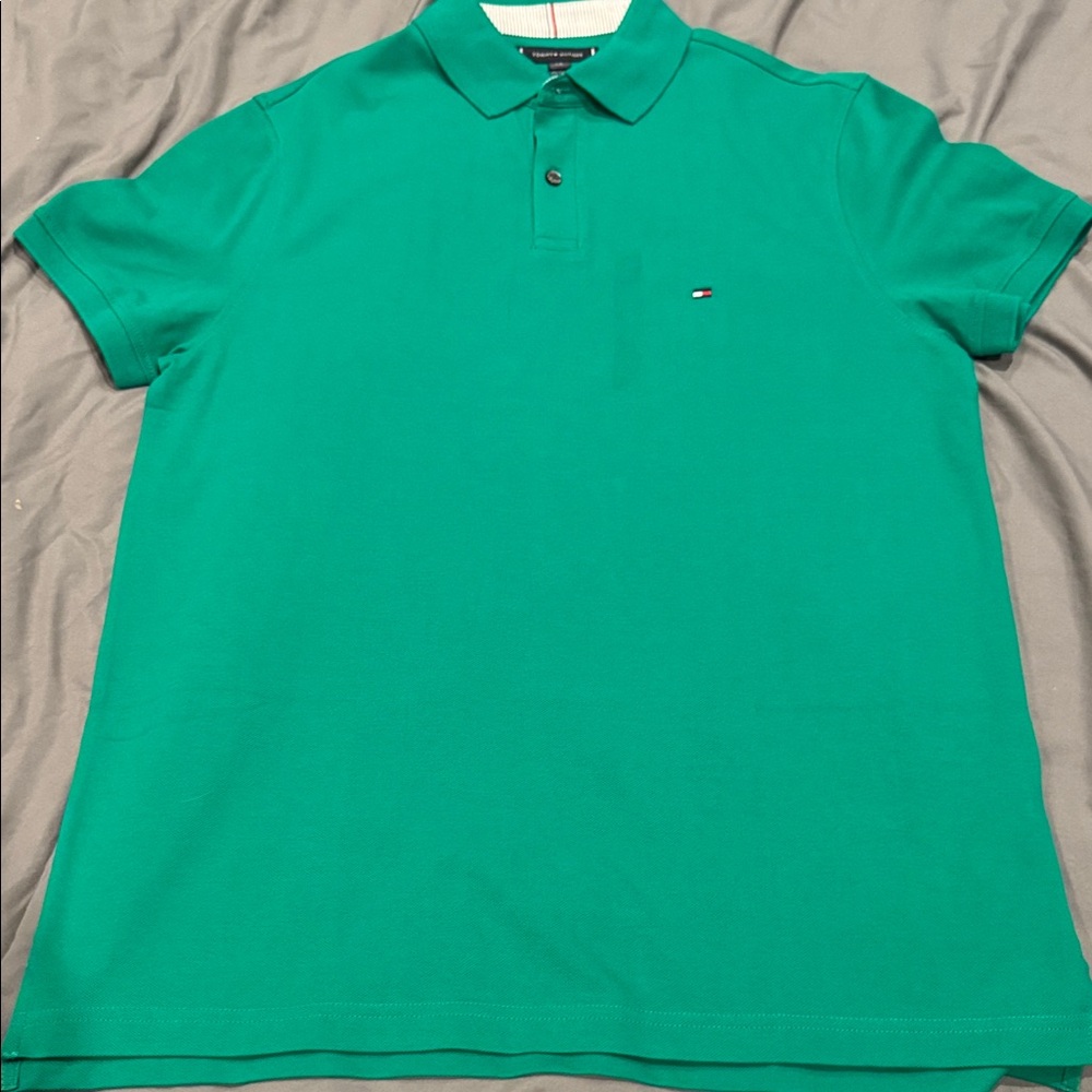 Tommy Hilfiger Teal Polo Shirt